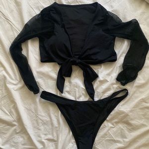 REE Bees 2 piece swim suit size M